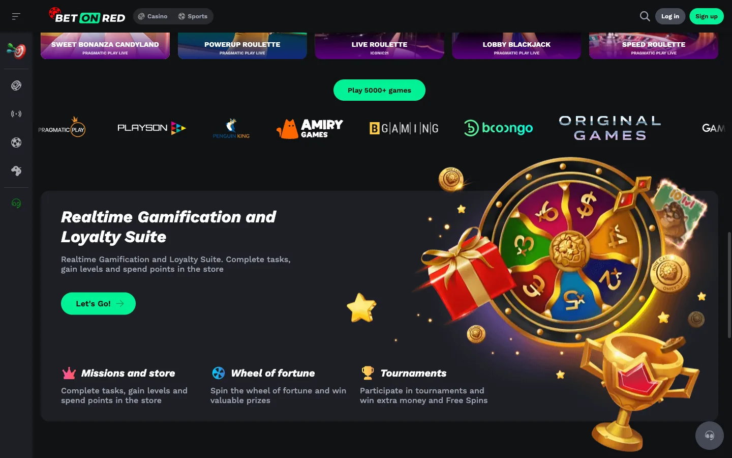 BetOnRed pokies grid where welcome bonus free spins and mission rewards get played through by Australian players